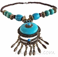 Indian ethnic necklace - click here for large view